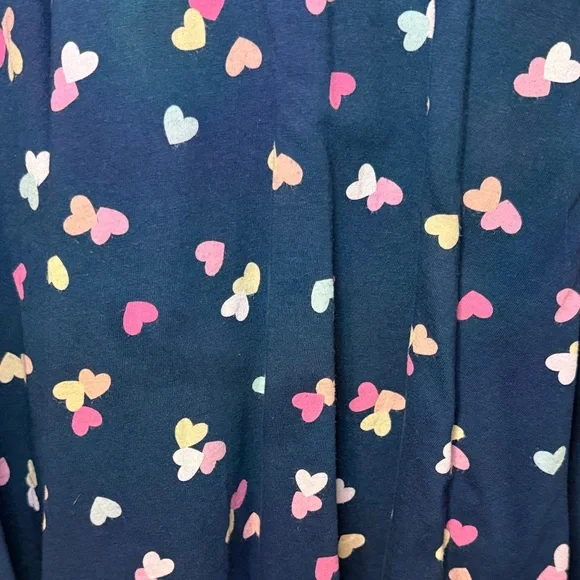 Jumping Beans Dress Blue with Colorful Heart Print Kids 8 - Picture 4 of 4
